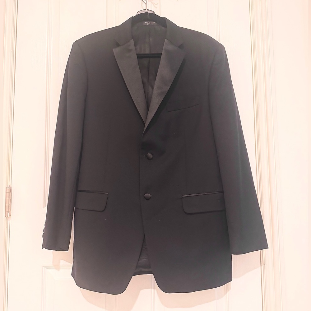 Jones New York Elements Designer Black Tuxedo 40R Jacket 32x32 Pant NEW